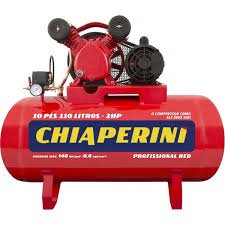 Compressor 10 pés 110L - CHIAPERINI